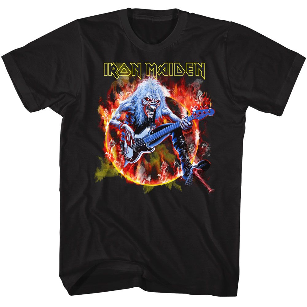 IRON MAIDEN - FLAMING CIRCLE SHIRT