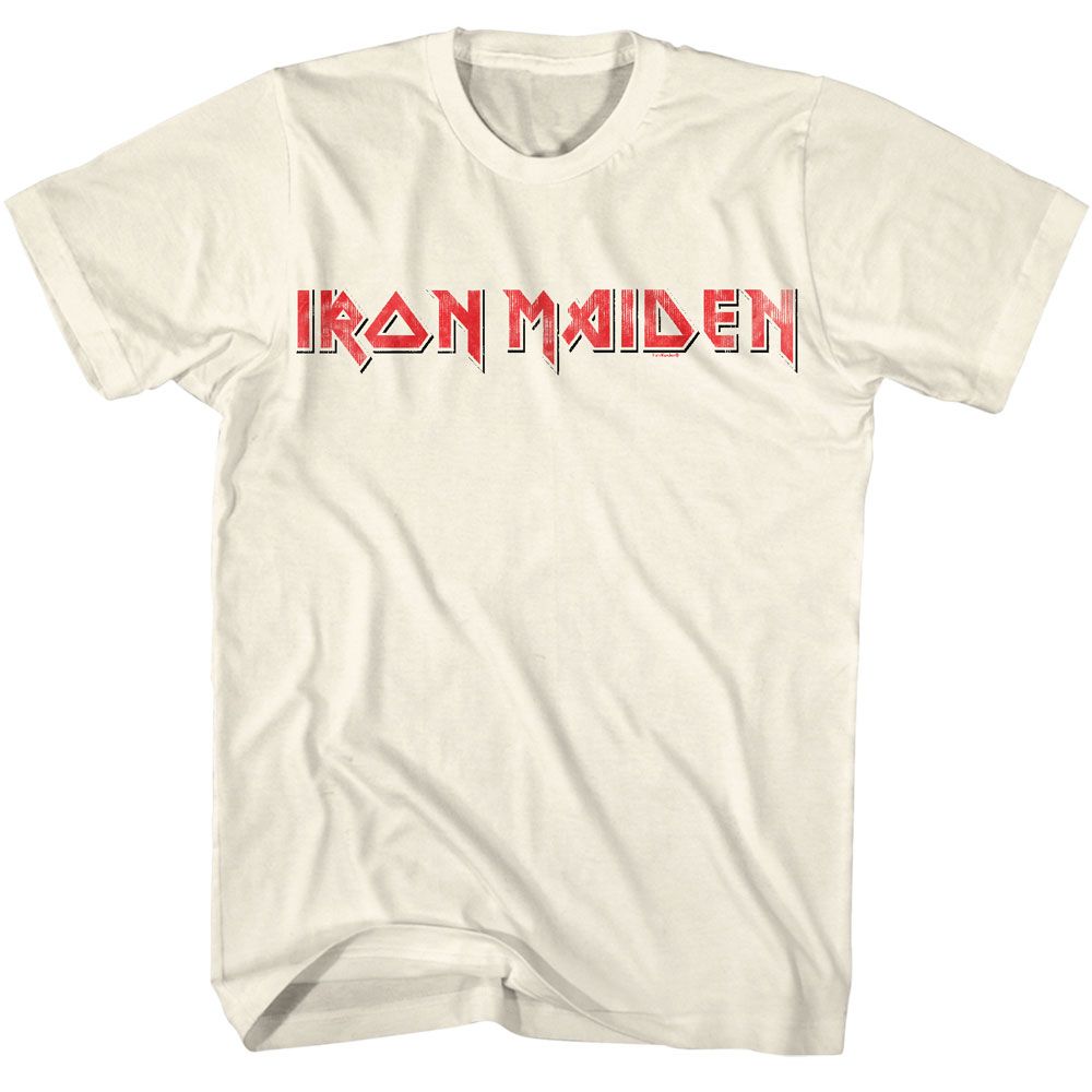 IRON MAIDEN - RED BLACK LOGO SHIRT