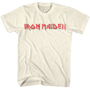 IRON MAIDEN - RED BLACK LOGO SHIRT