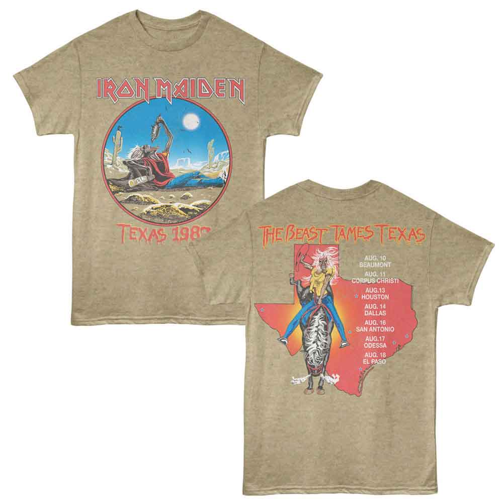 IRON MAIDEN - TEXAS 1982 F B SHIRT