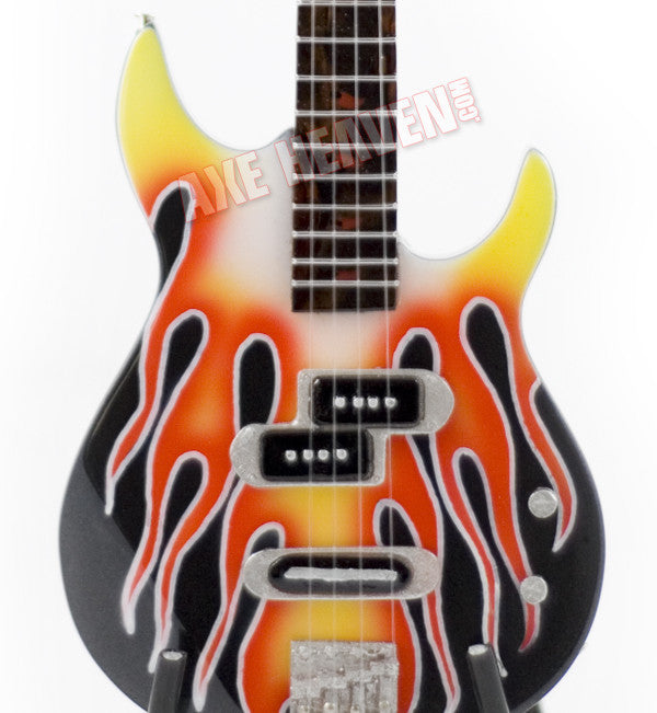 OFFICIALLY LICENSED MICHAEL ANTHONY BB3000MA YAMAHA FLAME BASS MINI GUITAR REPLICA