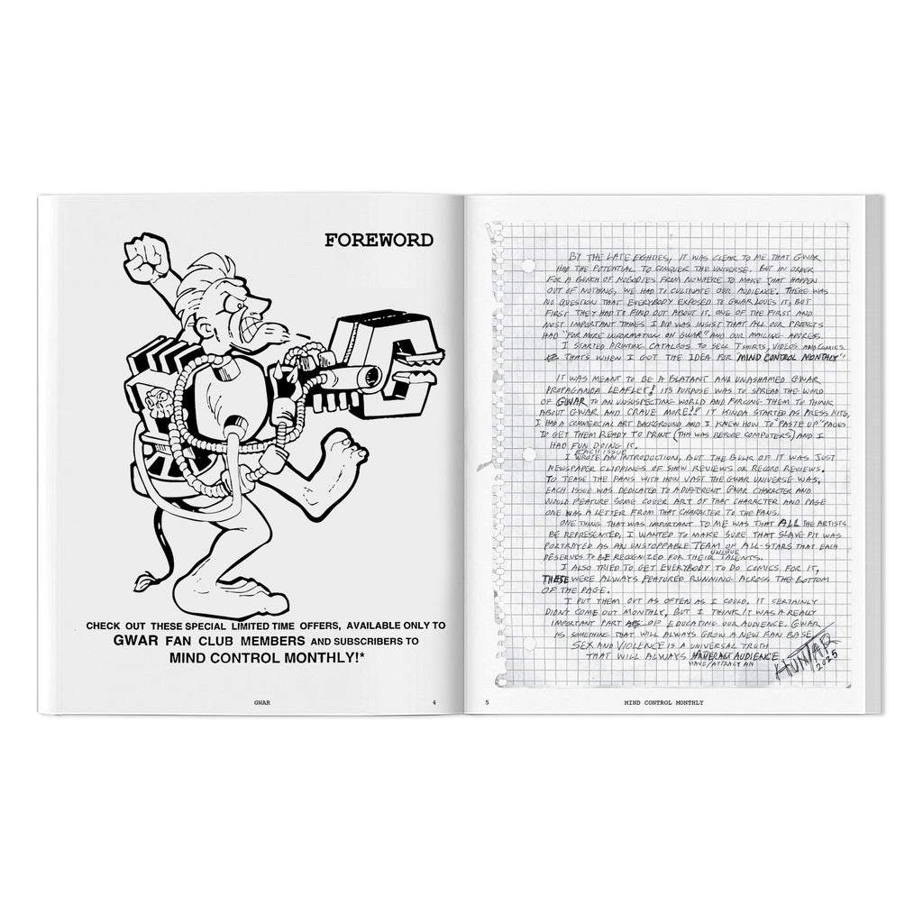 GWAR X BEYOND THE STREETS "MIND CONTROL MONTHLY" BOOK