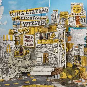 KING GIZZARD & THE LIZARD WIZARD WITH MILD HIGH CLUB 'SKETCHES OF BRUNSWICK EAST' LP - YELLOW/BLUE