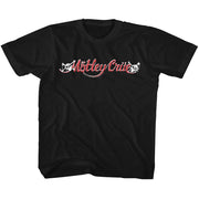 MOTLEY CRUE - RED AND WHITE LOGO YOUTH SHIRT