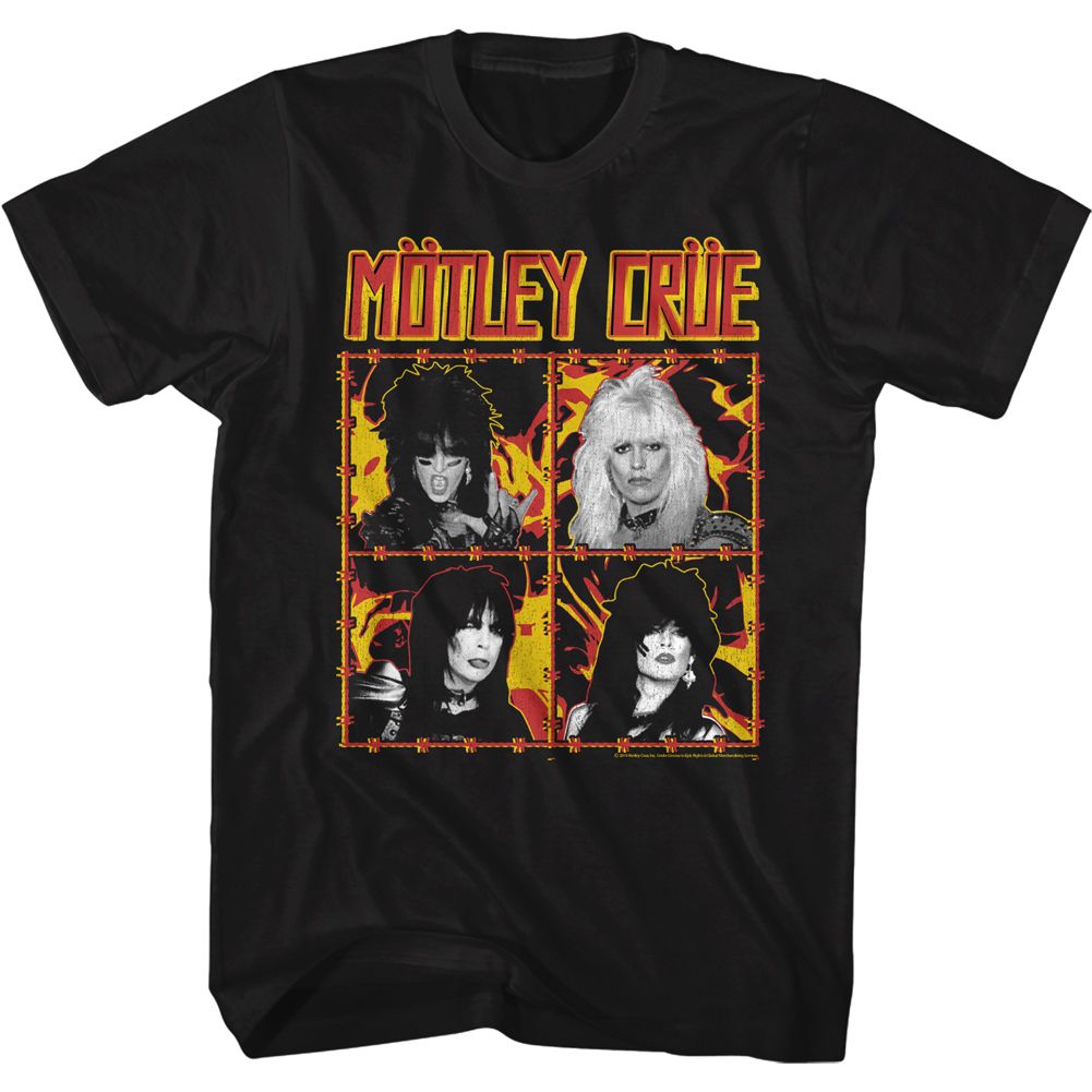 MOTLEY CRUE - FIRE AND WIRE SHIRT