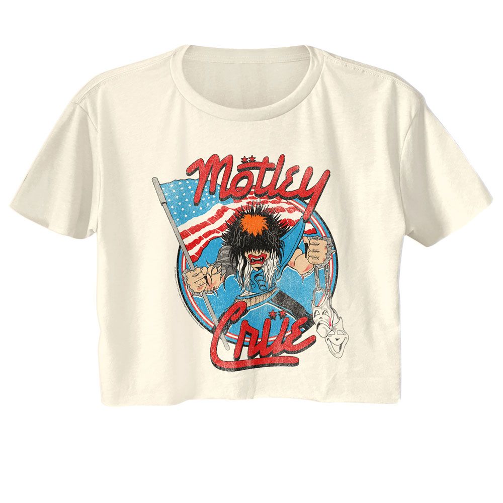 MOTLEY CRUE - ALLISTER WITH US FLAG LADIES SHIRT