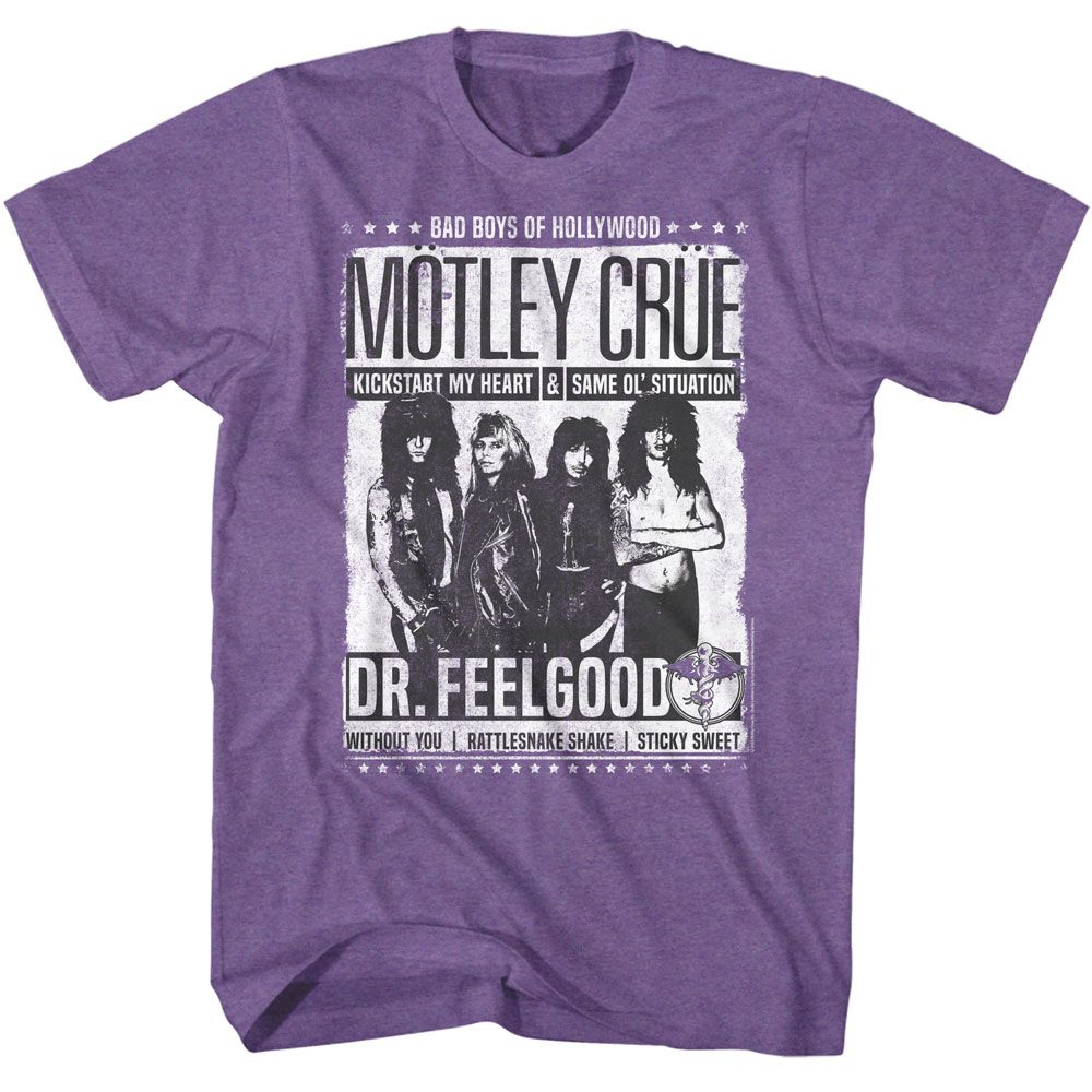 MOTLEY CRUE - DR FEELGOOD SONGS SHIRT