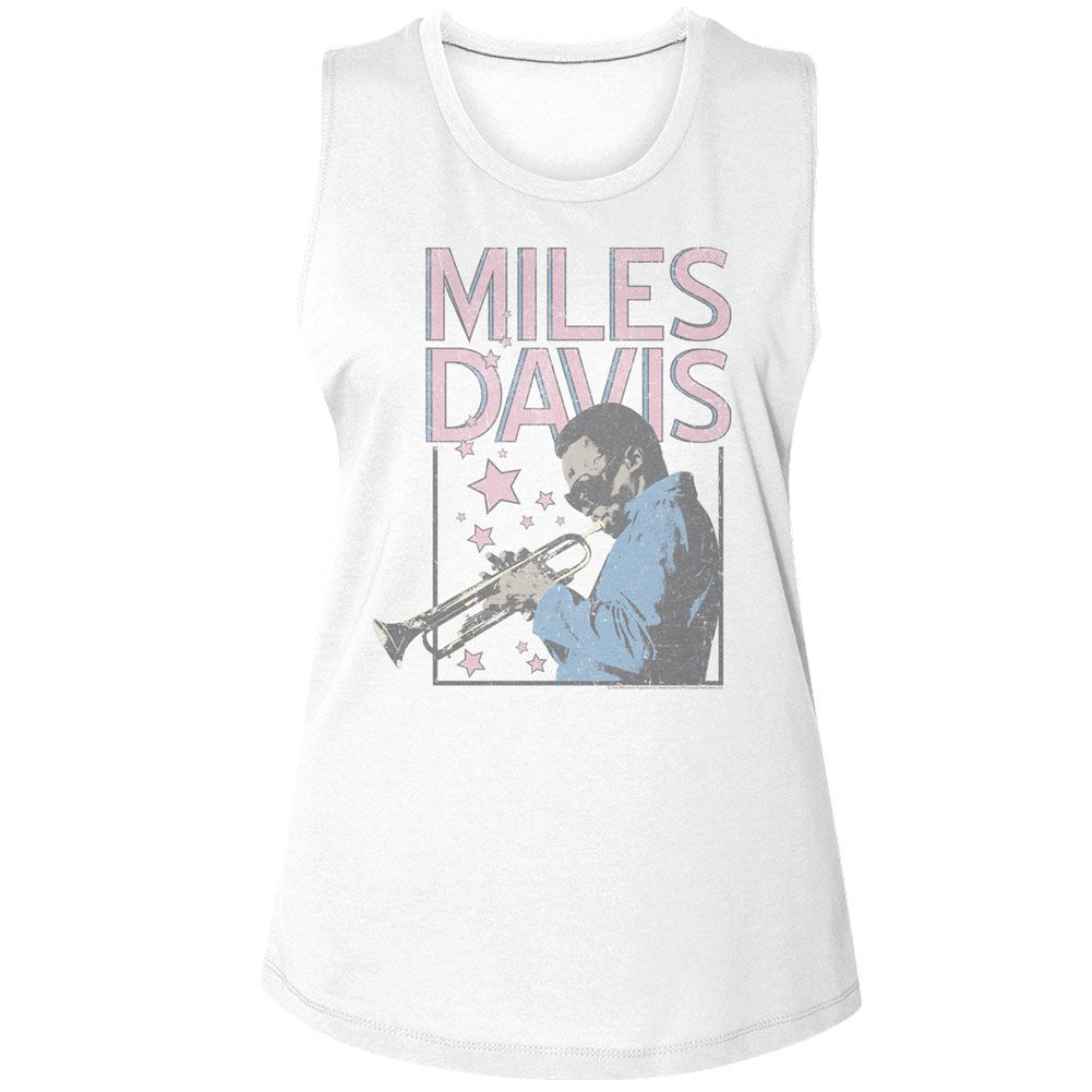 MILES DAVIS - STARS AND RECTANGLE LADIES SHIRT
