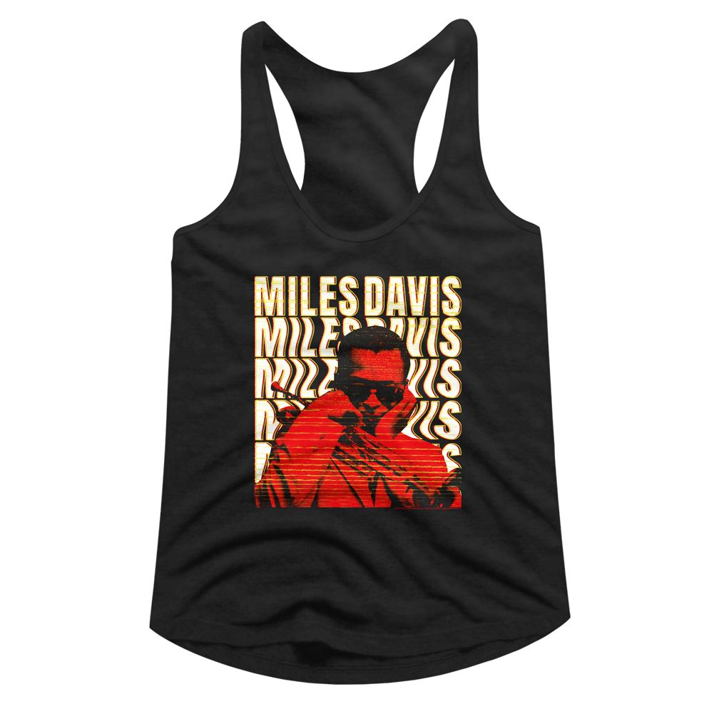 MILES DAVIS - WARPED TEXT LADIES SHIRT
