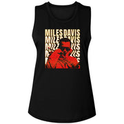 MILES DAVIS - WARPED TEXT LADIES SHIRT