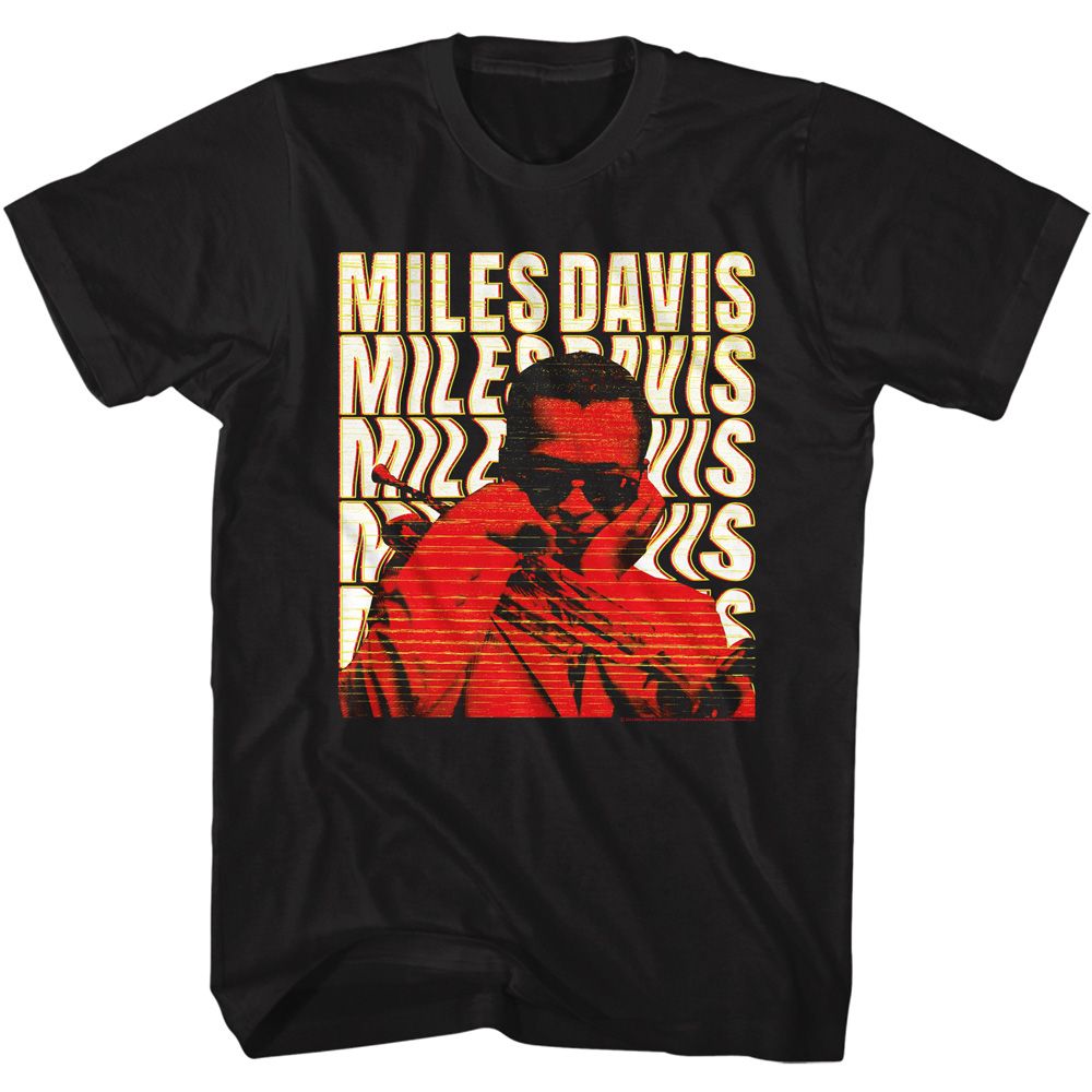 MILES DAVIS - WARPED TEXT SHIRT