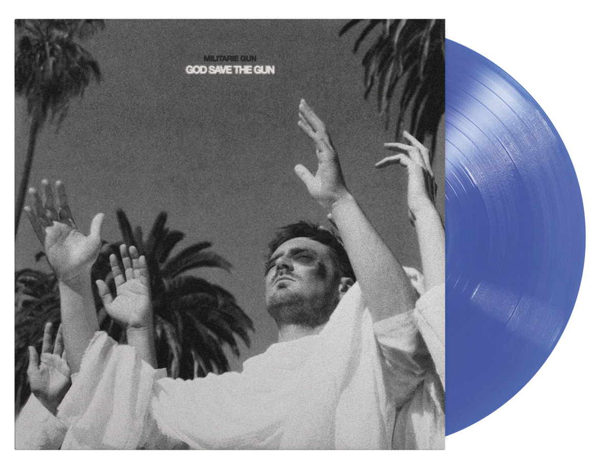 MILITARIE GUN 'GOD SAVE THE GUN' LP - EXCLUSIVE - LTD. 300 - TRANSLUCENT BLUE