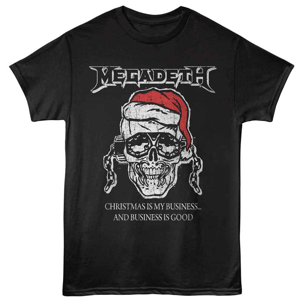 MEGADETH - CHRISTMAS IS MY BUSINESS SHIRT