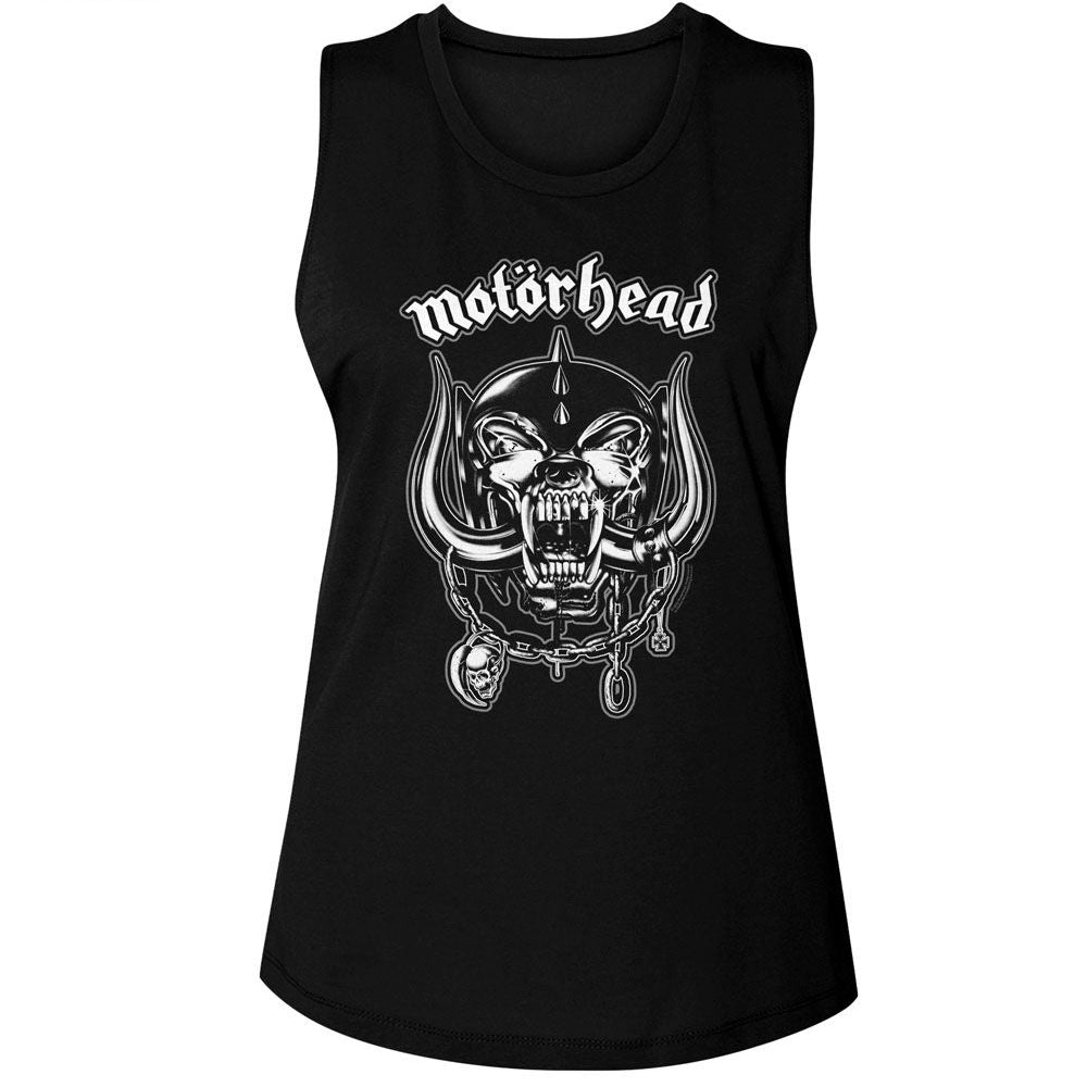 MOTORHEAD - SNAGGLETOOTH AND LOGO LADIES SHIRT