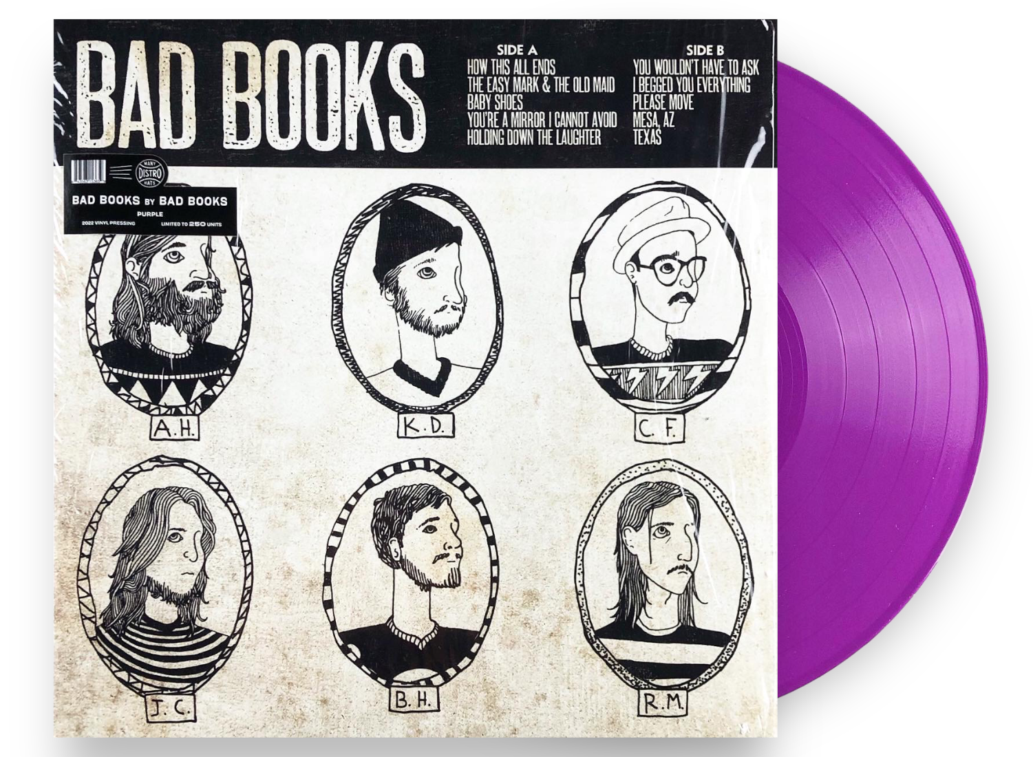 BAD BOOKS ‘BAD BOOKS I’ LP - LTD. 250 - PURPLE