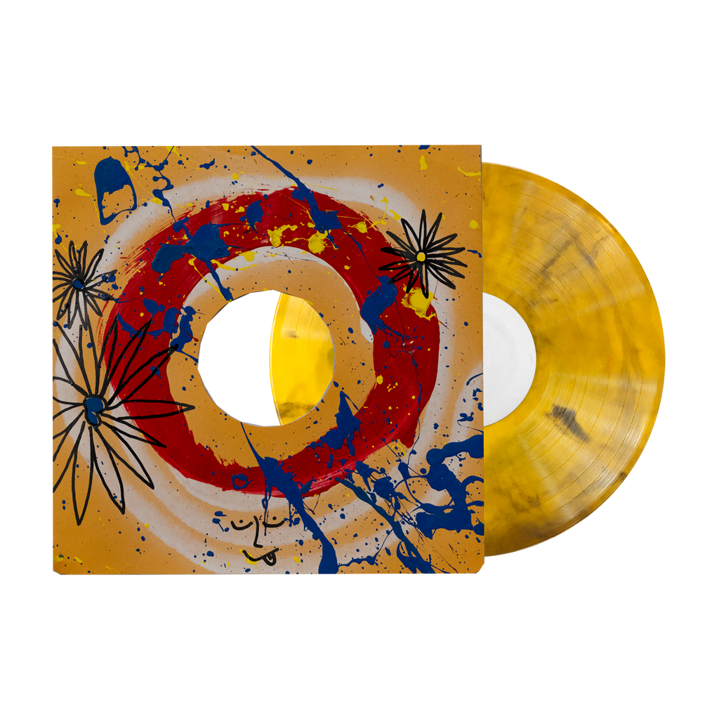MY KID BROTHER 'MY KID BROTHER' 10" - OPAQUE YELLOW/SMOKY BLACK SWIRL