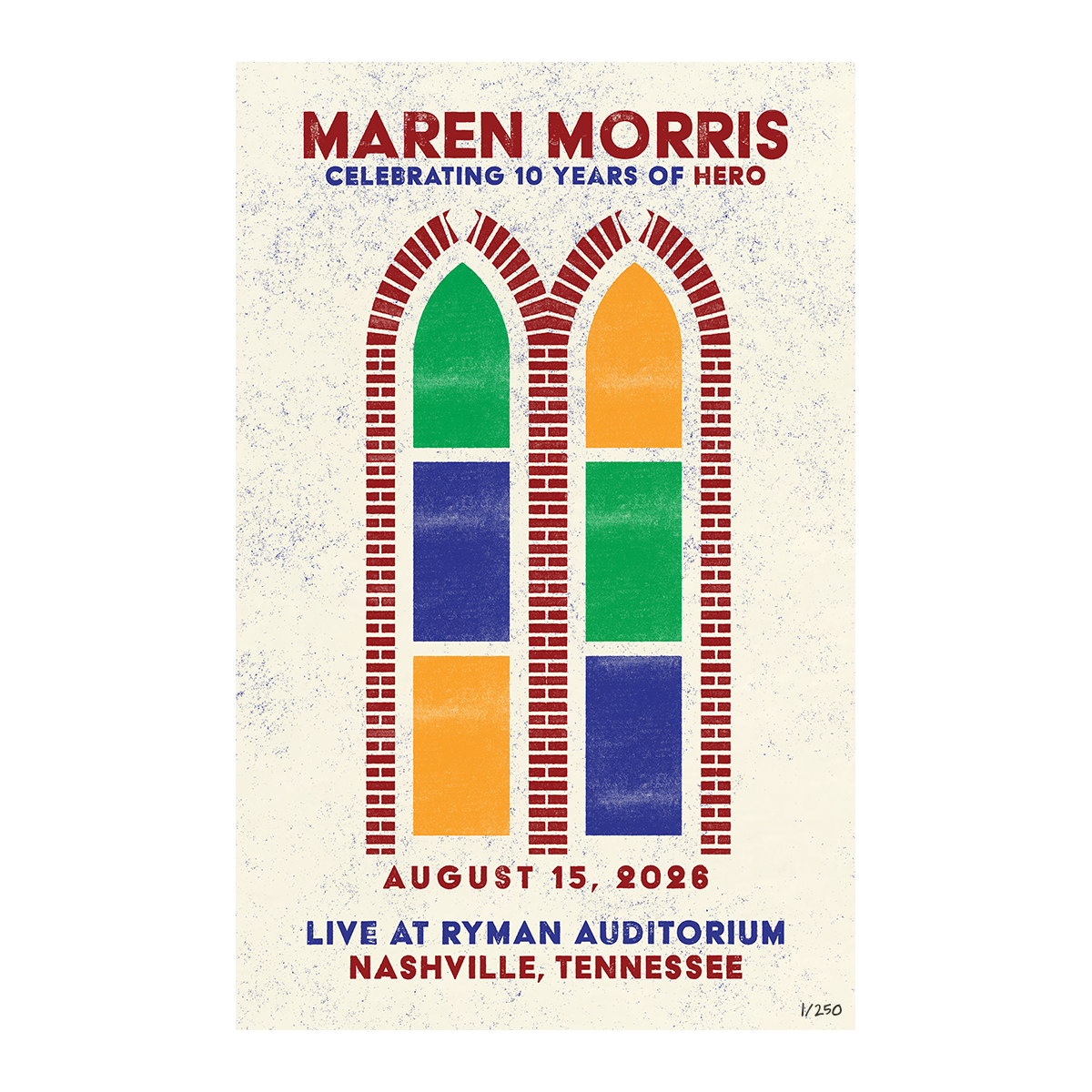MAREN MORRIS '10 YEARS OF HERO' EXCLUSIVE POSTER
