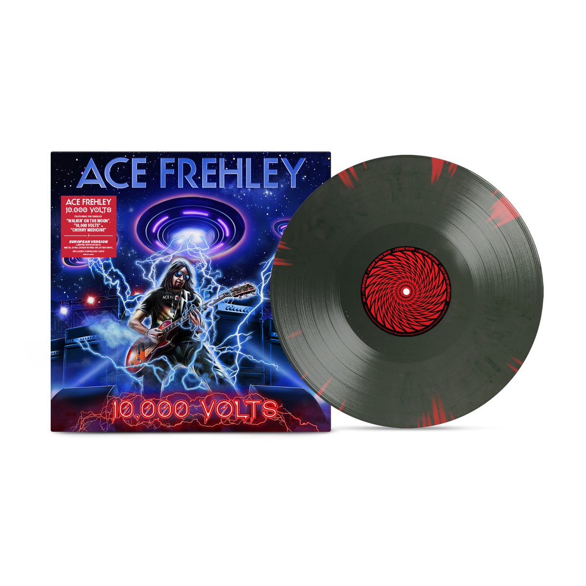 ACE FREHLEY '10,000 VOLTS' LP (Metal Gym Locker Splatter Vinyl)