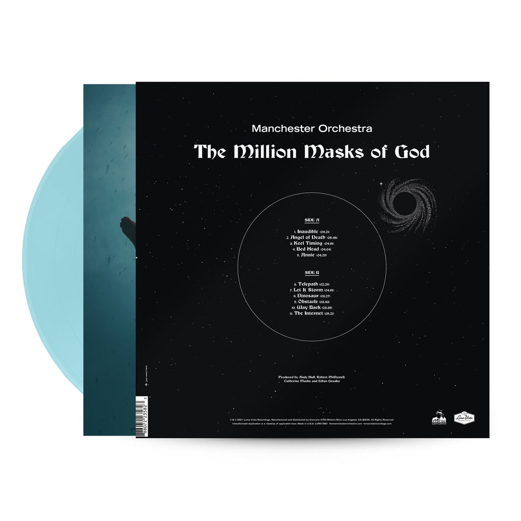 MANCHESTER ORCHESTRA ‘THE MILLION MASKS OF GOD’ LP - TRANSPARENT LIGHT BLUE
