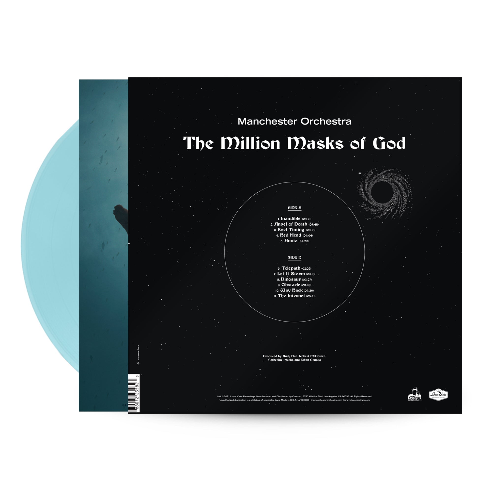 MANCHESTER ORCHESTRA ‘THE MILLION MASKS OF GOD’ LP - TRANSPARENT LIGHT BLUE