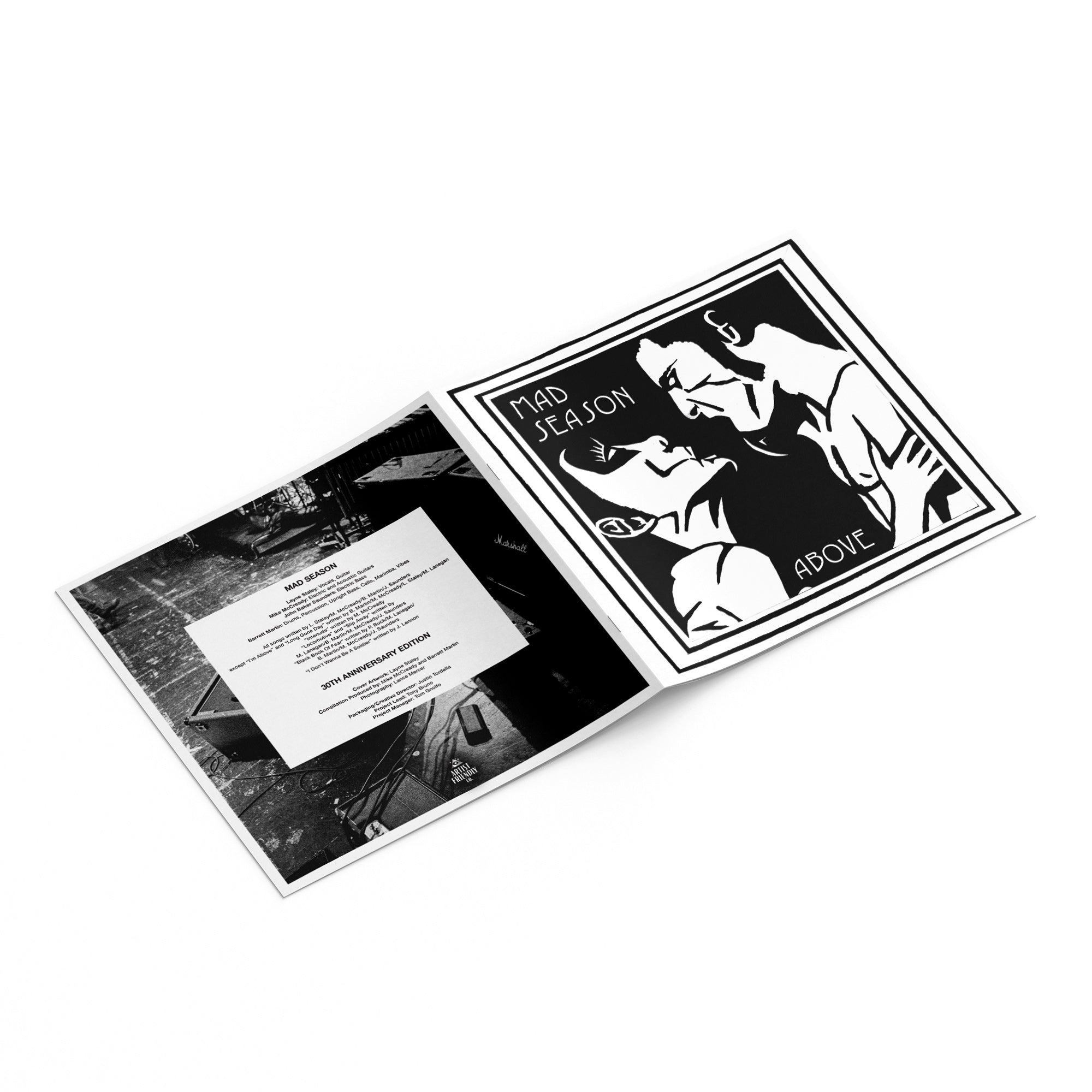 MAD SEASON 'ABOVE’ 30TH ANNIVERSARY EDITION 2LP - LTD. 250 - BLACK/WHITE