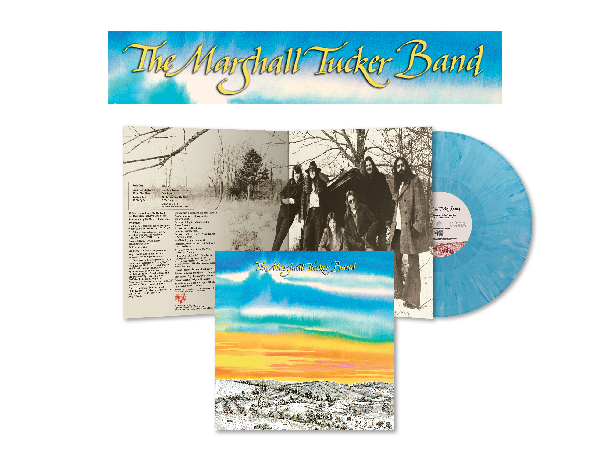 THE MARSHALL TUCKER BAND ‘THE MARSHALL TUCKER BAND’ LP - EXCLUSIVE - LTD. 300 - SKY BLUE