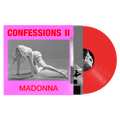 MADONNA 'CONFESSIONS II' LP - TRASNLUCENT RED