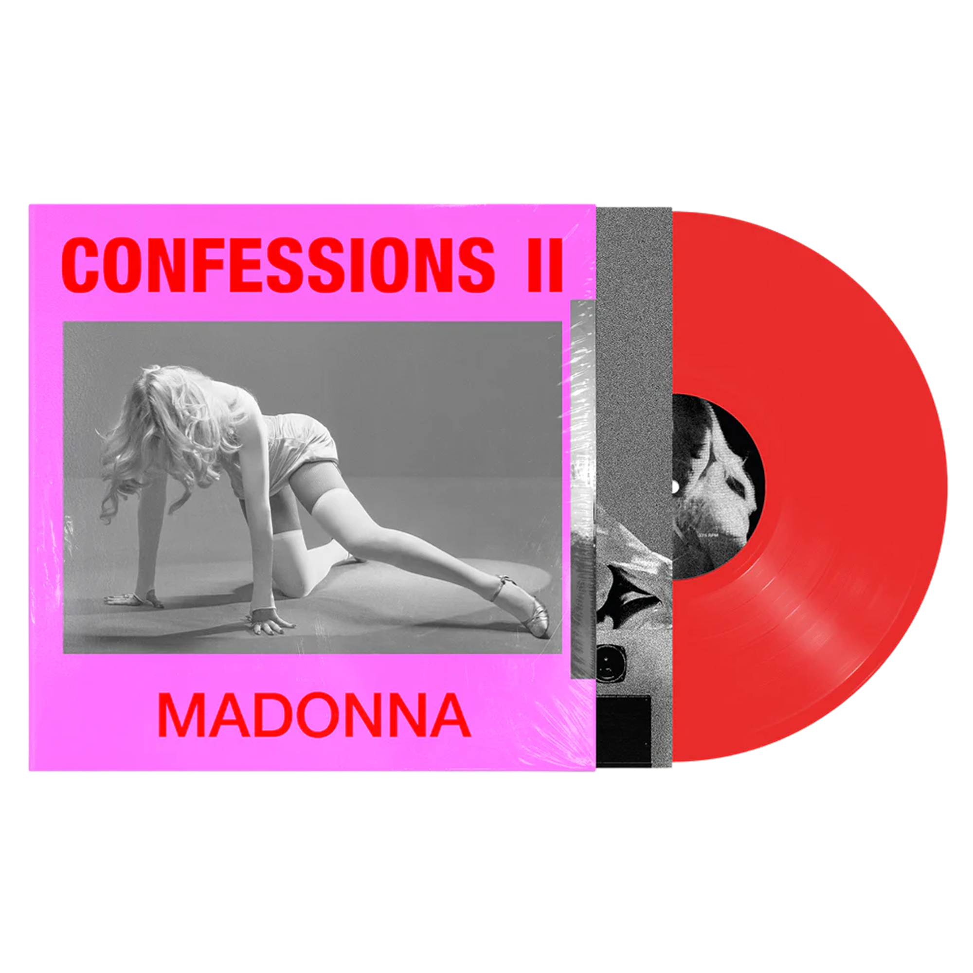 MADONNA 'CONFESSIONS II' LP - TRASNLUCENT RED
