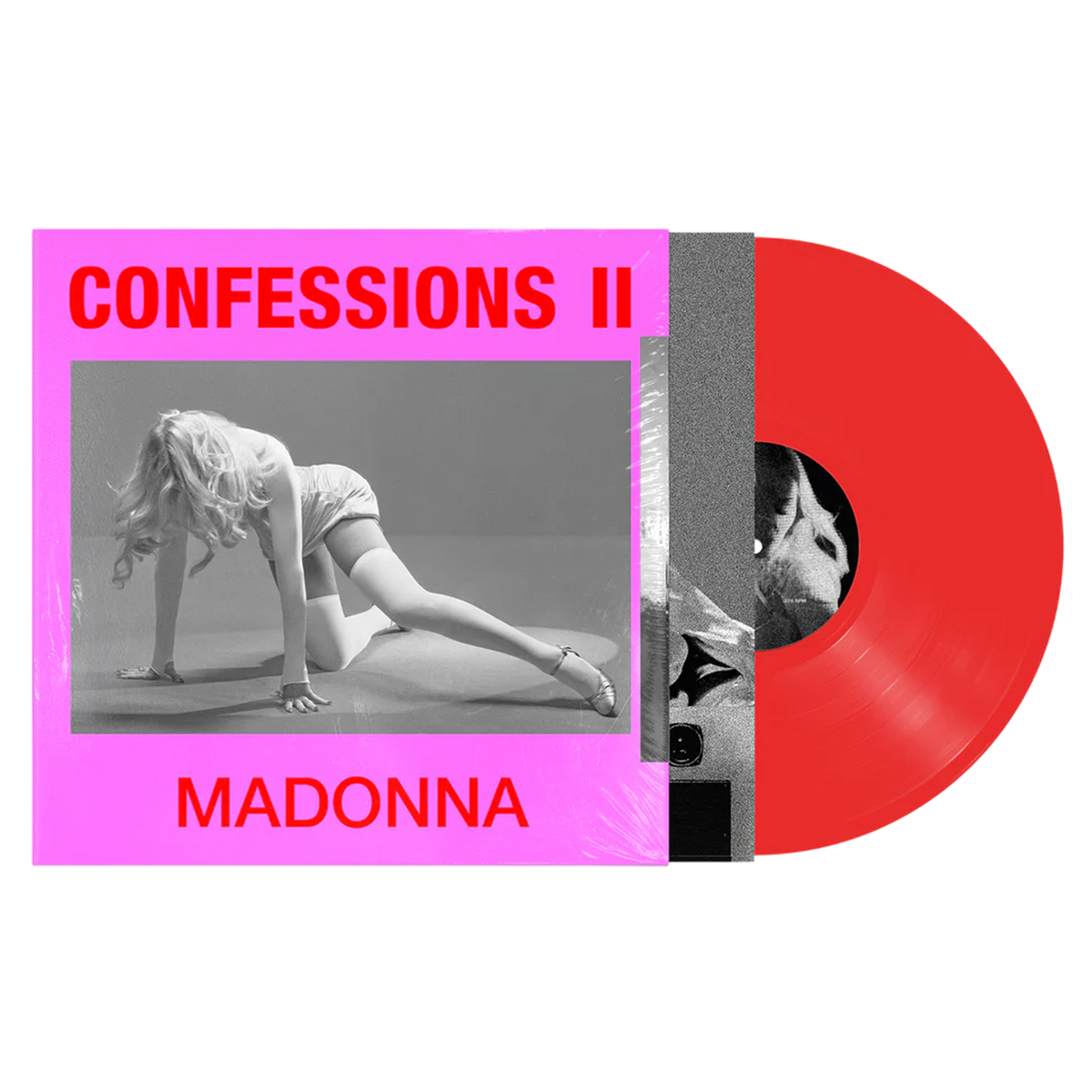 MADONNA 'CONFESSIONS II' LP - TRASNLUCENT RED