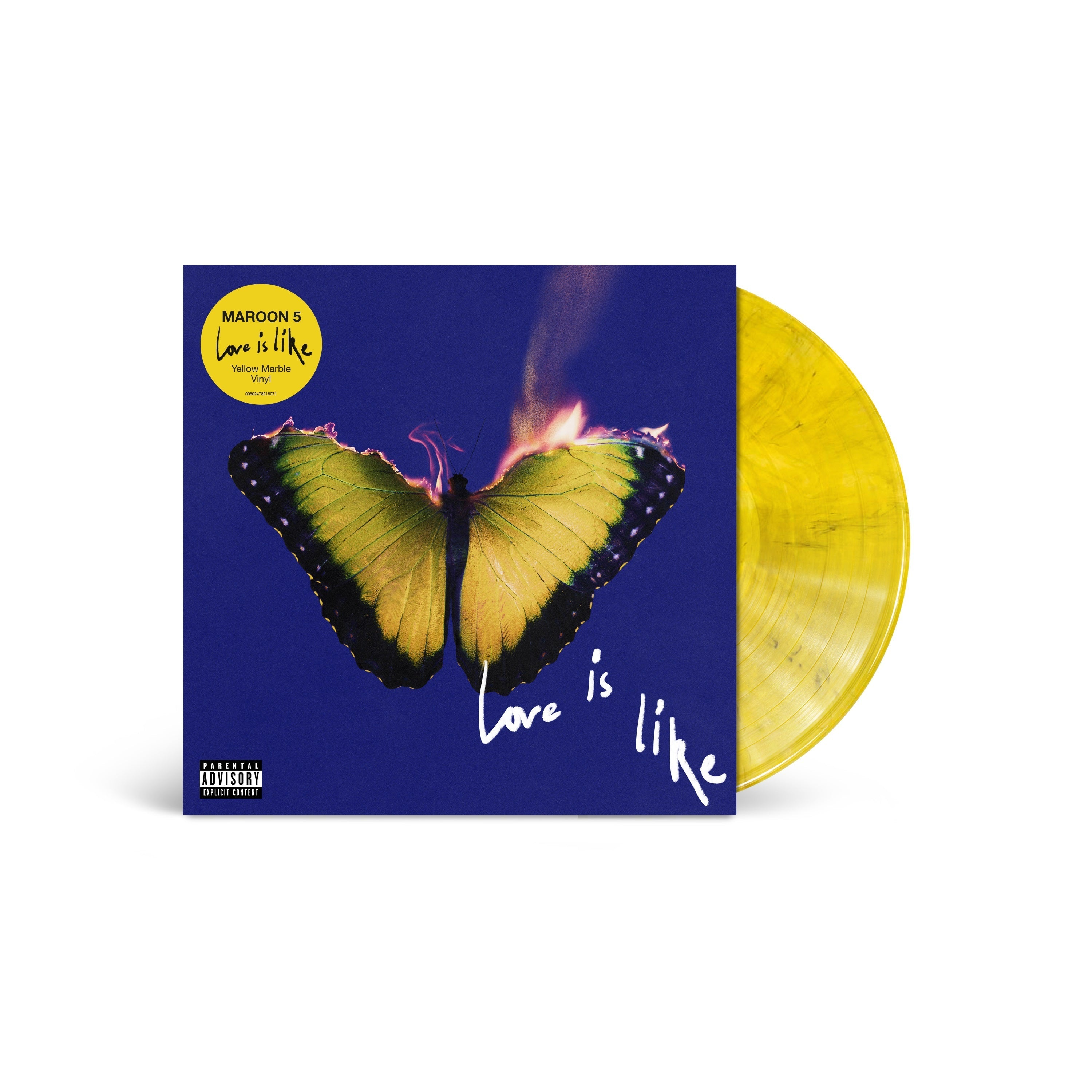 MAROON 5 'LOVE IS LIKE' LP - YELLOW MARBLE