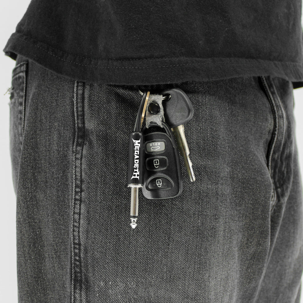 MEGADETH LOGO GUITAR PLUG KEYCHAIN