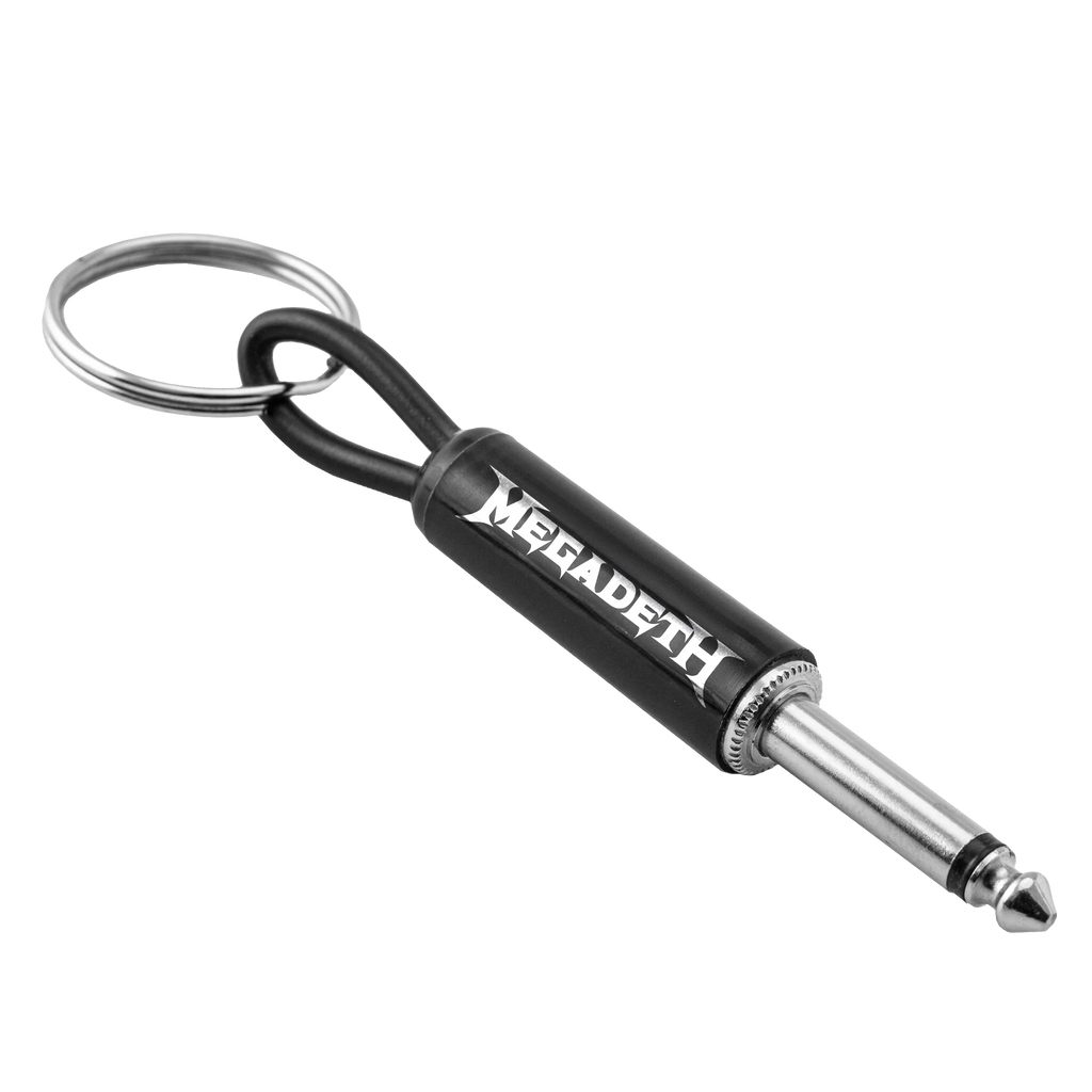 MEGADETH LOGO GUITAR PLUG KEYCHAIN