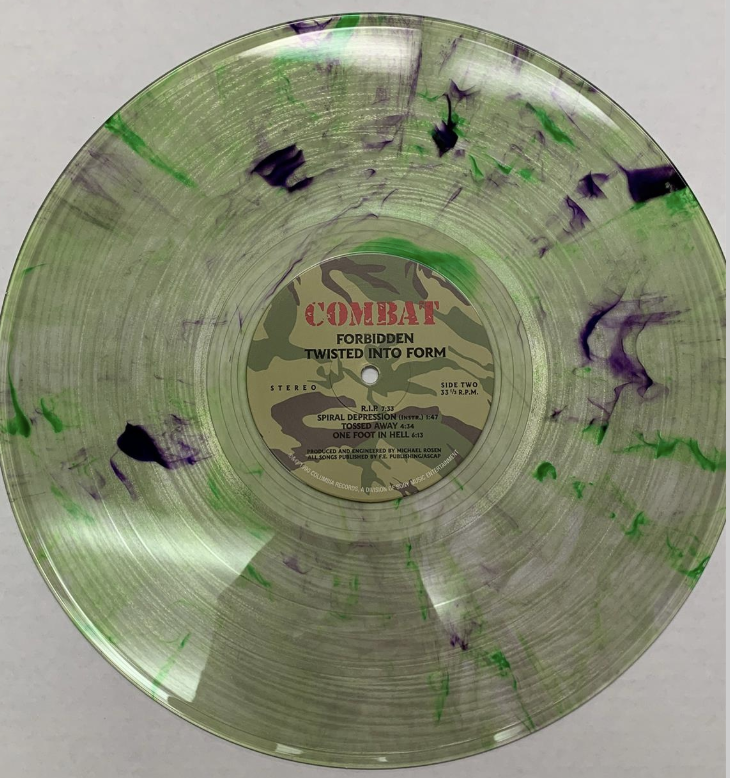 FORBIDDEN ‘TWISTED INTO FORM’ LP - LTD. 250 - SPRING GREEN/CANARY YELLOW SWIRL