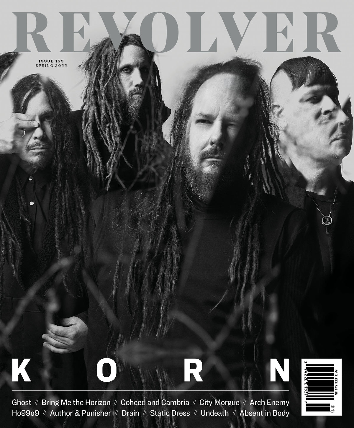 KORN 'REQUIEM' LP + REVOLVER SPRING 2022 ISSUE BUNDLE - LTD. - SILVER