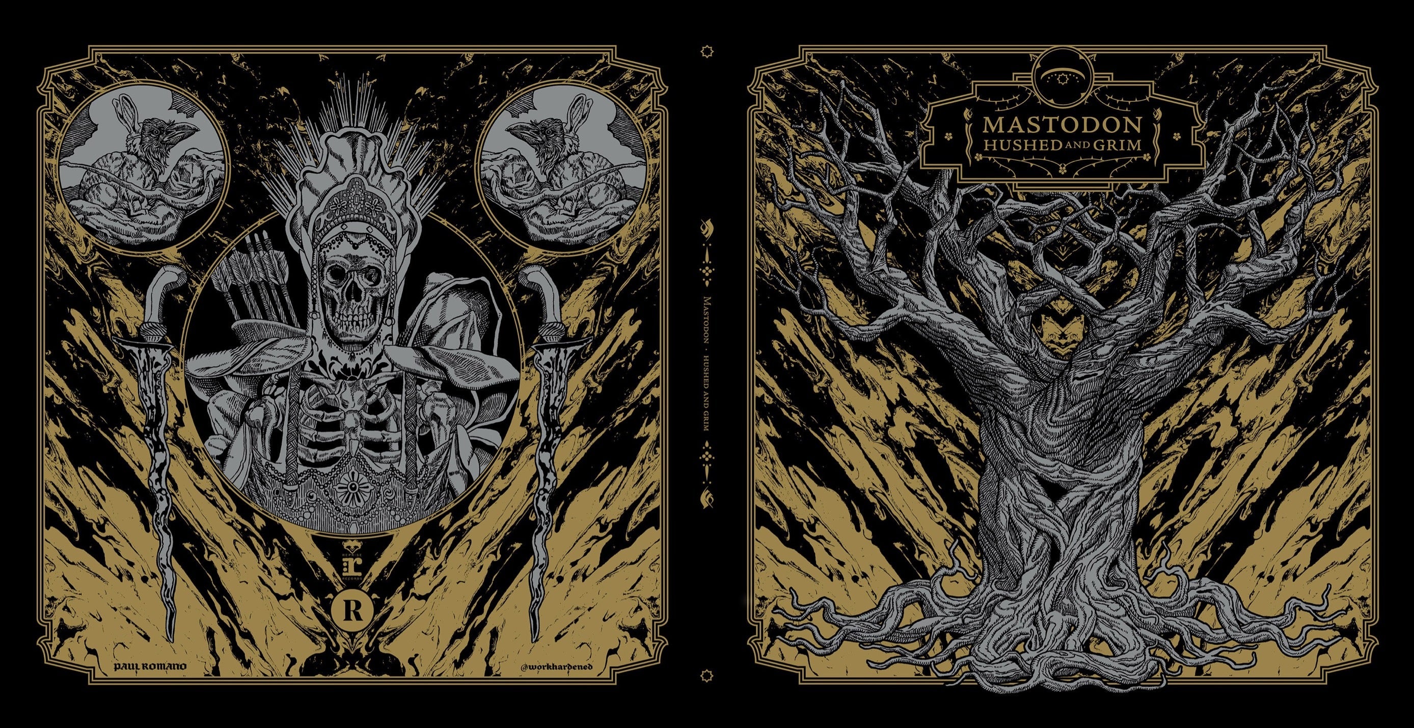 MASTODON x REVOLVER 'HUSHED AND GRIM' SLIPCASE - UNFOLDED