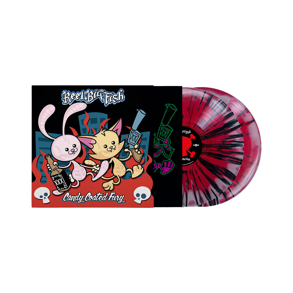 REEL BIG FISH 'CANDY COATED FURY' 2LP - EXCLUSIVE - LTD. 200 - RED/GREY/SWIRL/SPLATTER