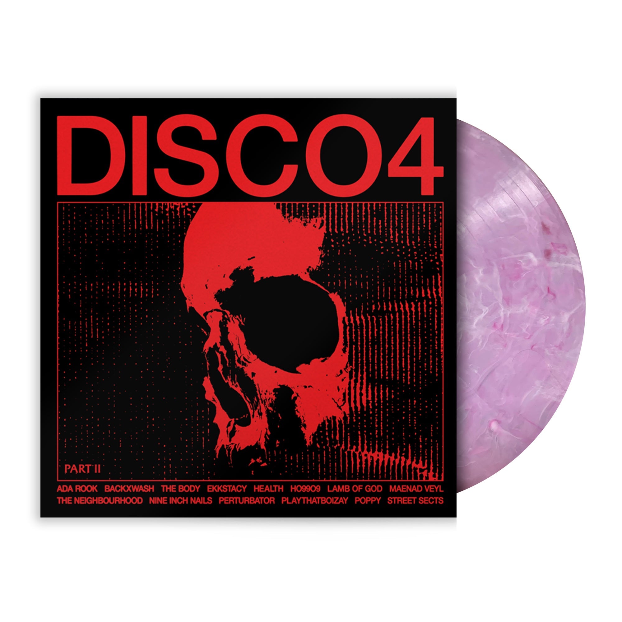 HEALTH ‘DISCO4 - PART II’ LP - EXCLUSIVE - LTD. 500 - PINK/WHITE/SWIRL