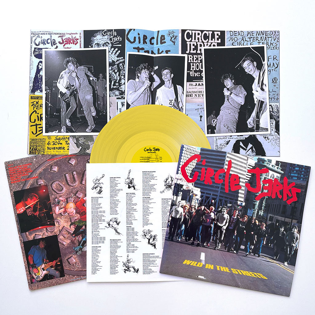 CIRCLE JERKS ‘WILD IN THE STREETS' DELUXE 40TH ANNIVERSARY EDITION LP -  YELLOW