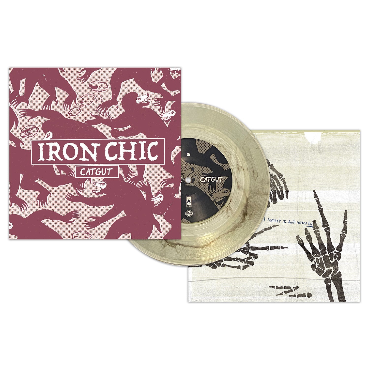 IRON CHIC/WAYS AWAY ‘SPLIT’ 7" - EXCLUSIVE - LTD. 100 - COK BOTTLE CLEAR