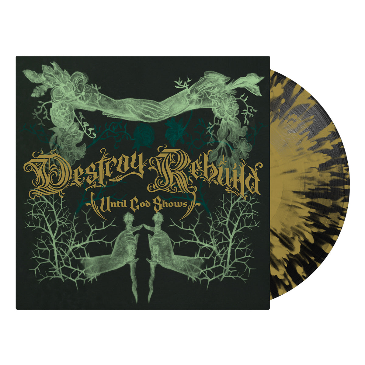 D.R.U.G.S. 'DESTROY REBUILD' LP - EXCLUSIVE - LTD. 350 - BLACK/GOLD/SPLATTER
