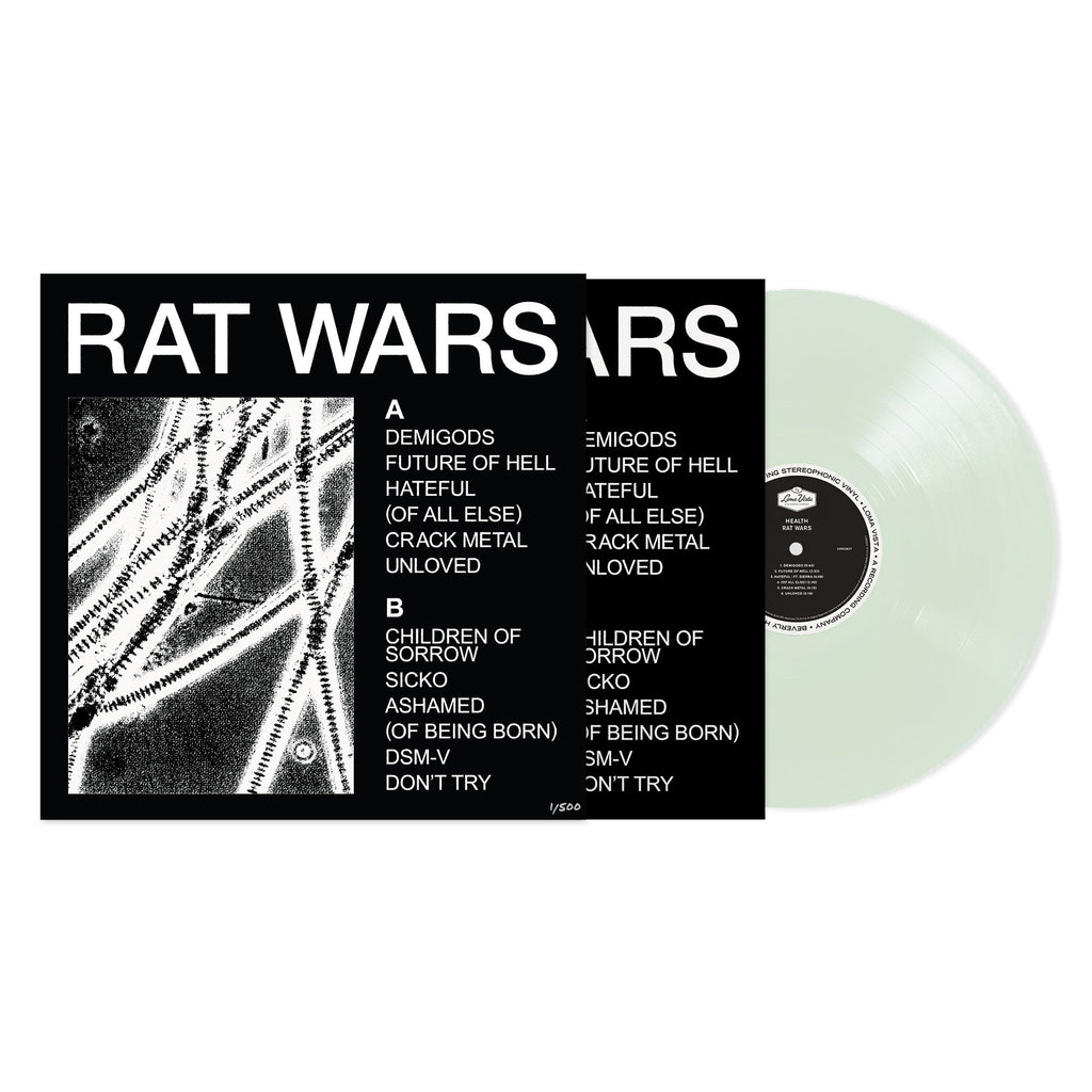 HEALTH ‘RAT WARS’ LP - EXCLUSIVE - LTD. 500 - COKE BOTTLE CLEAR