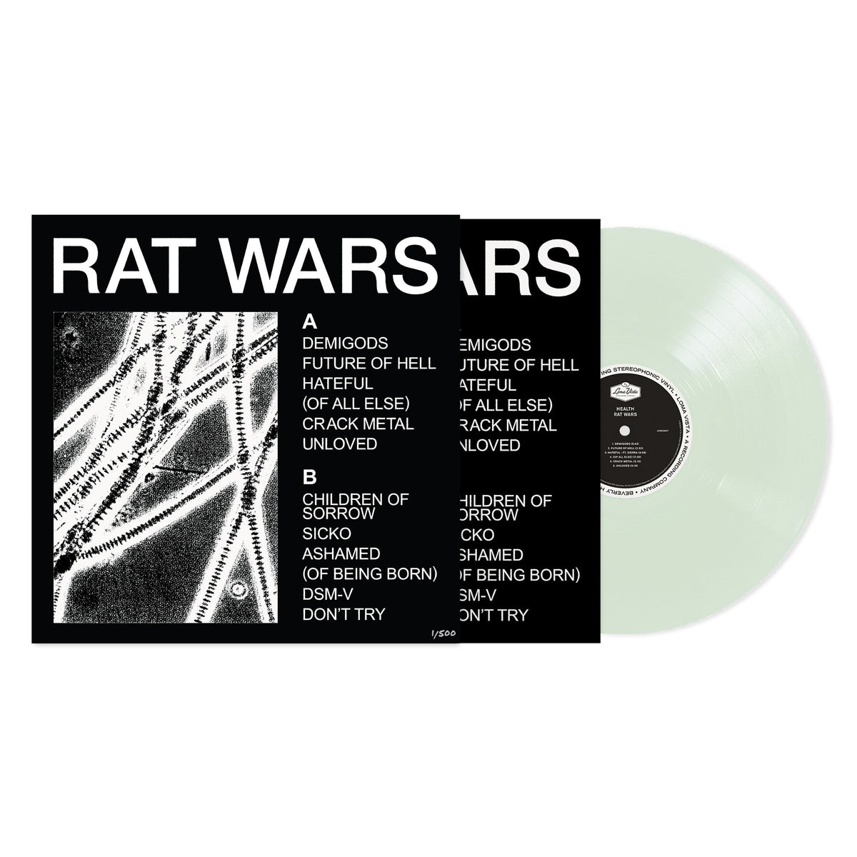 HEALTH ‘RAT WARS’ LP - EXCLUSIVE - LTD. 500 - COKE BOTTLE CLEAR