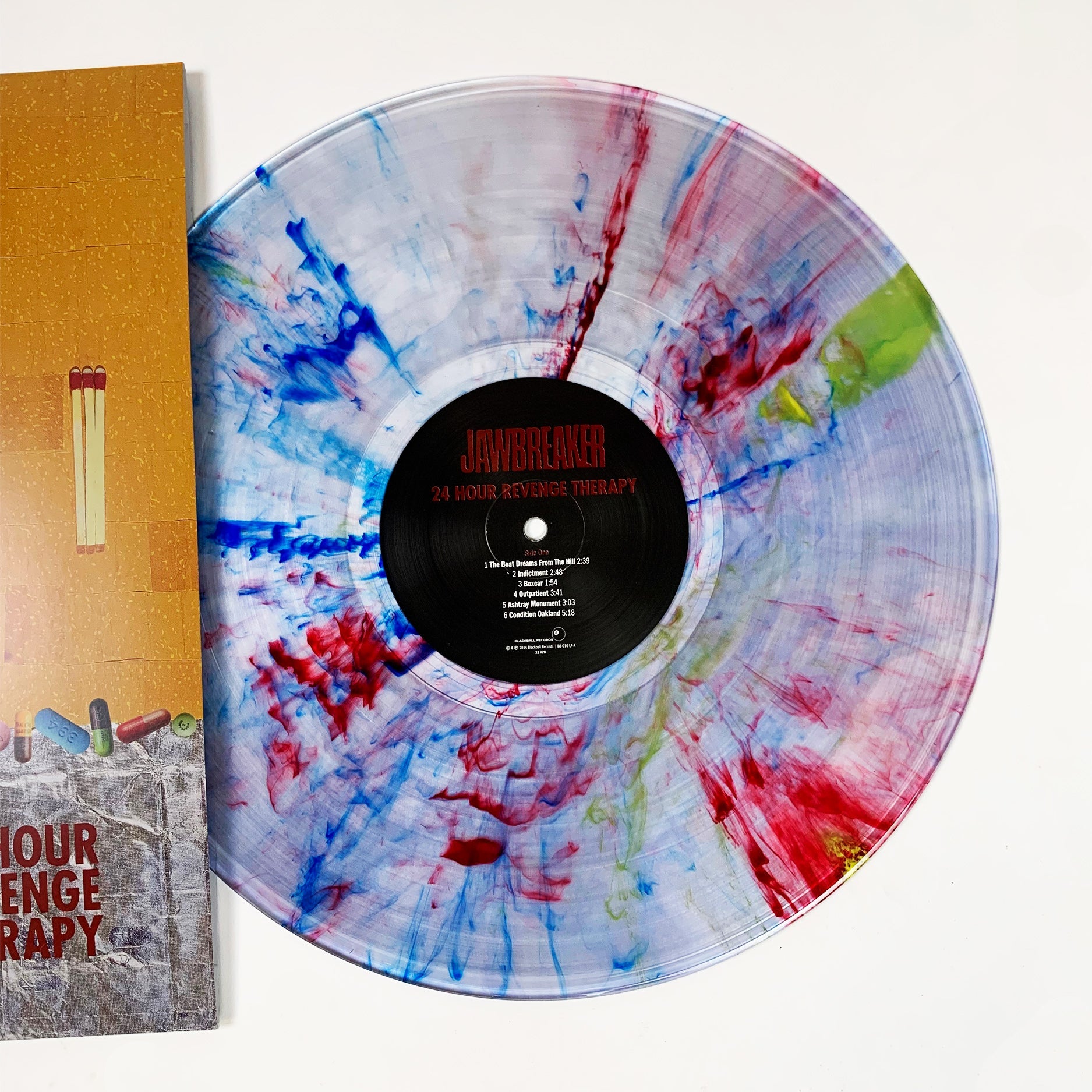 JAWBREAKER ‘24 HOUR REVENGE THERAPY’ LP - LTD. 500 - YELLOW/BLUE/RED SWIRL
