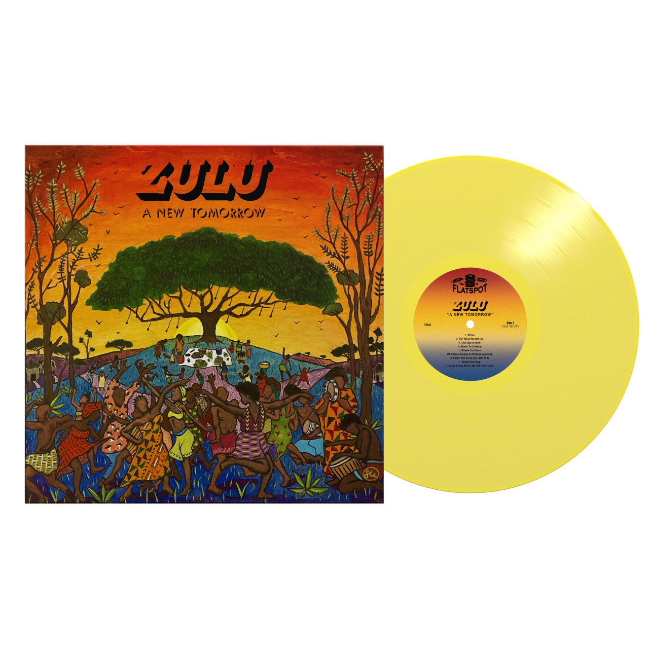 ZULU ‘A NEW TOMORROW’ LP - EXCLUSIVE - LTD. 400 - TRANSPARENT YELLOW (