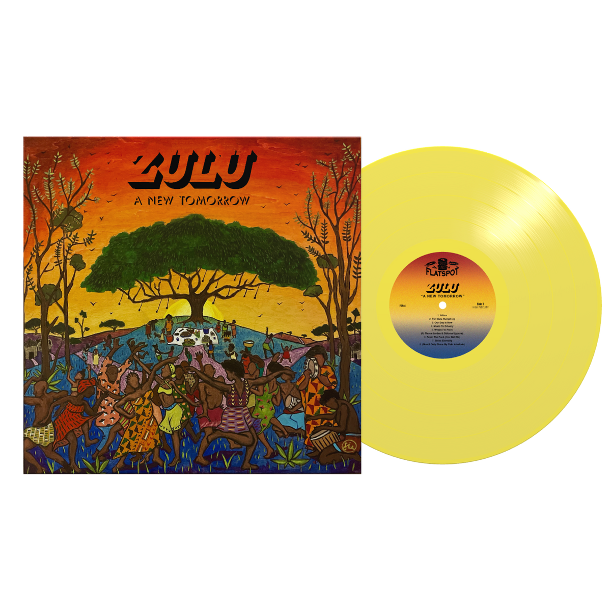 ZULU ‘A NEW TOMORROW’ LP - EXCLUSIVE - LTD. 400 - TRANSPARENT YELLOW (