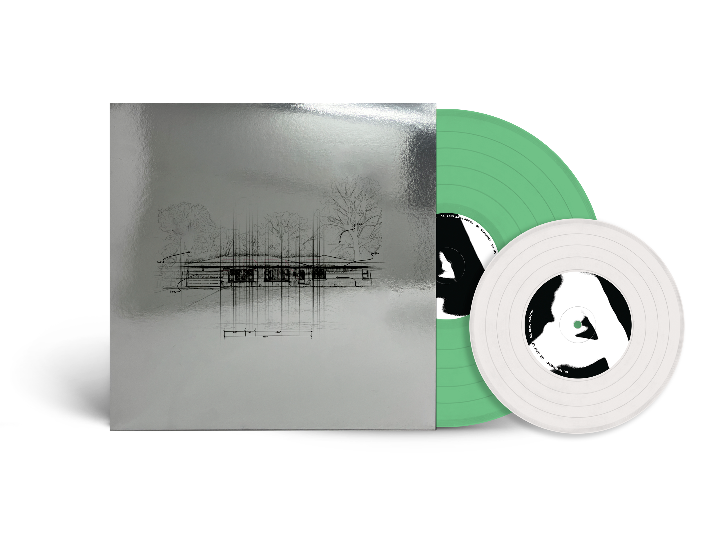 KNUCKLE PUCK 'RETROSPECTIVE' LP - EXCLUSIVE - LTD. 250 - GREEN/WHITE