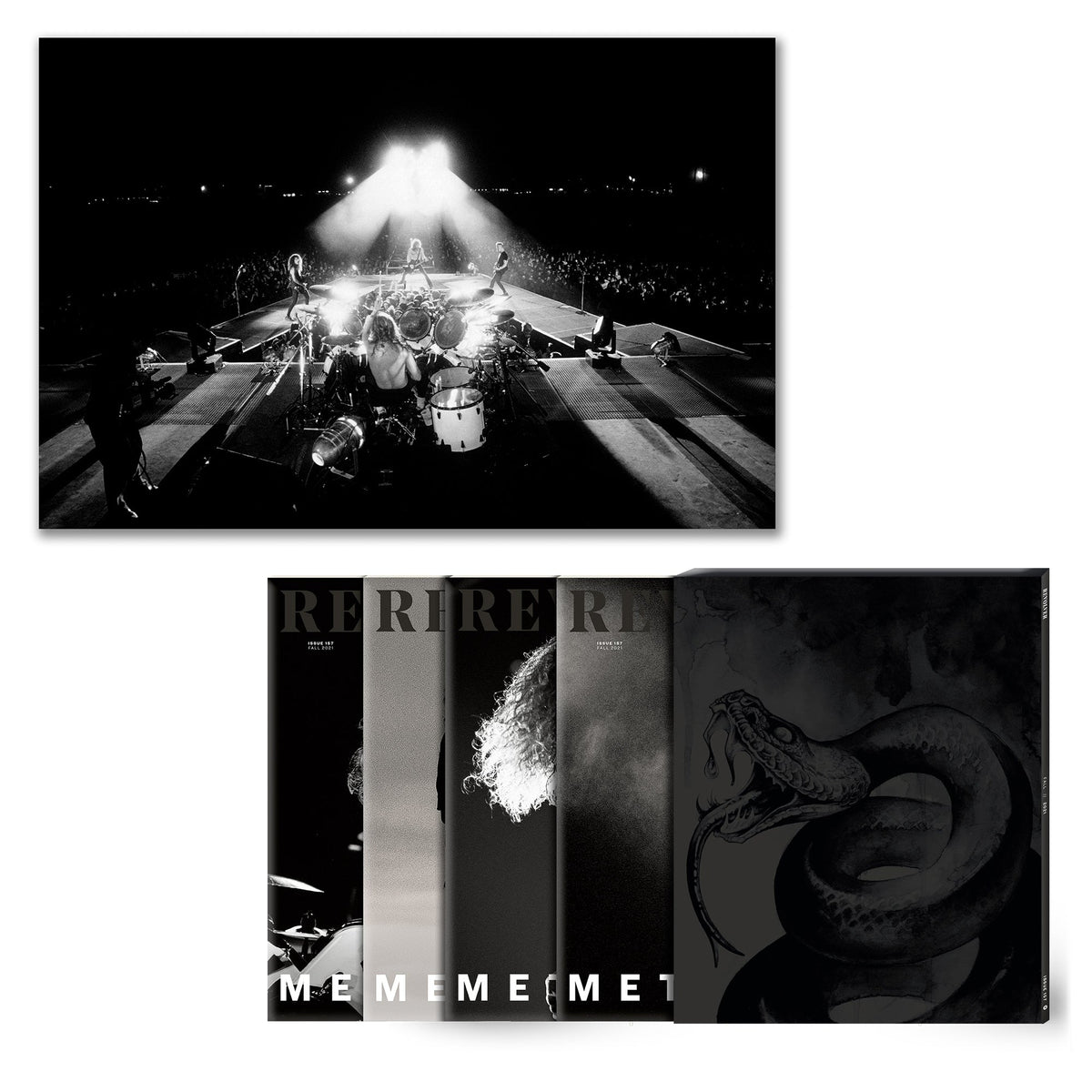 REVOLVER x METALLICA FALL 2021 ISSUE HAND-NUMBERED SLIPCASE WITH ROSS HALFIN POSTER - ONLY 200 AVAILABLE