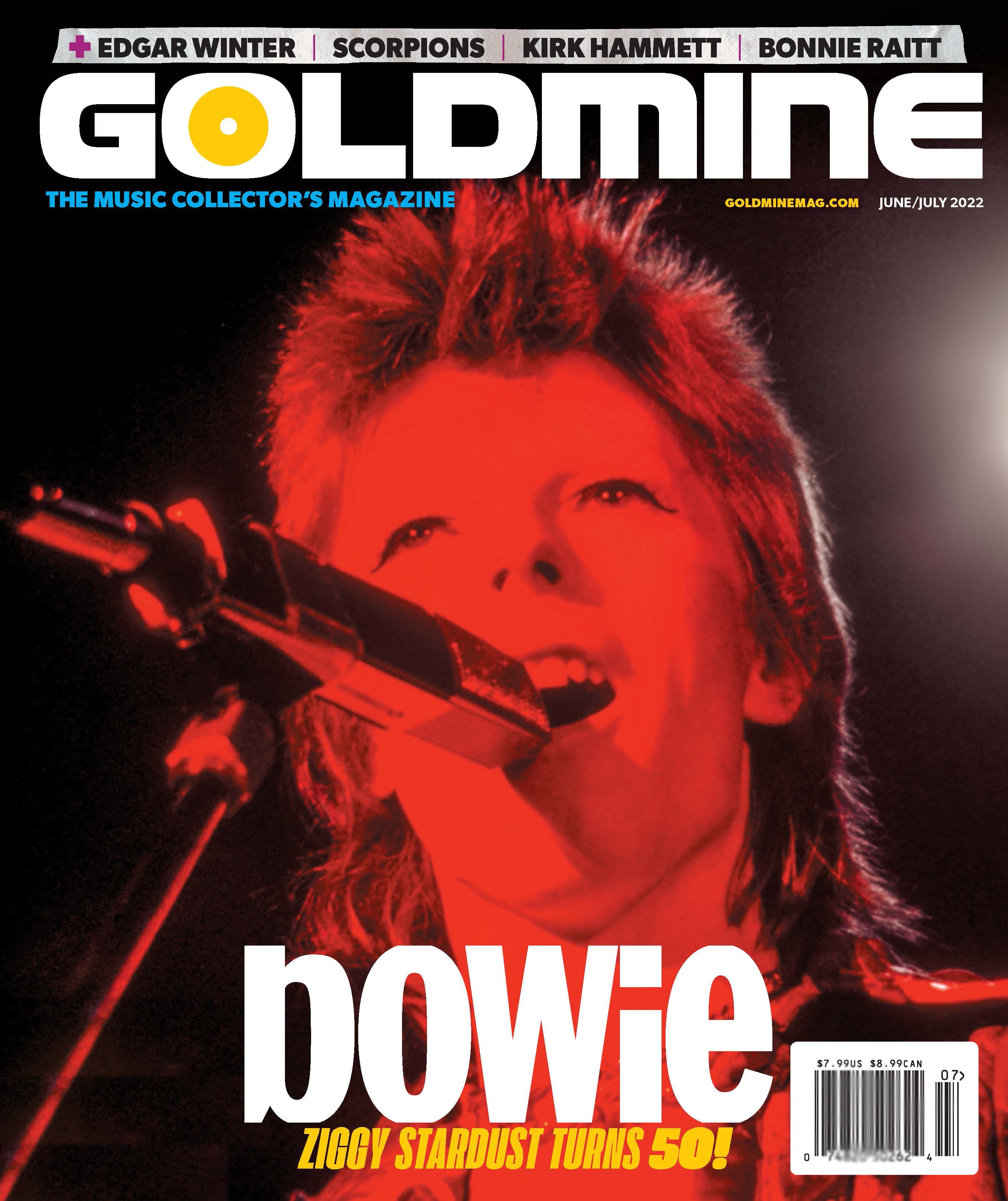 GOLDMINE MAGAZINE: JUNE/JULY 2022 FEATURING DAVID BOWIE