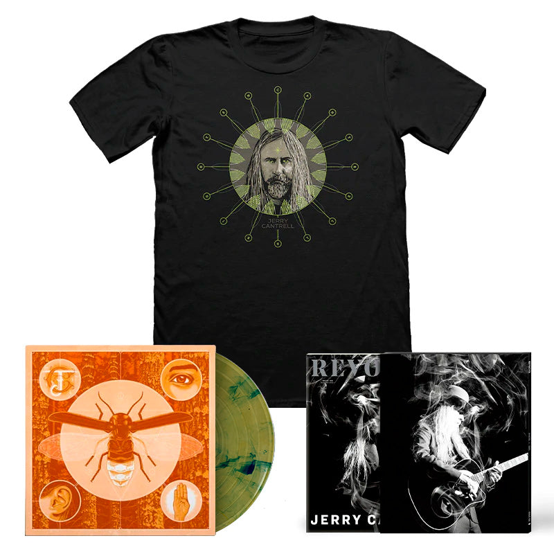 REVOLVER x JERRY CANTRELL BUDLE - WINTER 2021 ISSUE + 'BRIGHTEN' LP + LTD. SLIPCASE + GLOW IN THE DARK T-SHIRT - LTD. 250