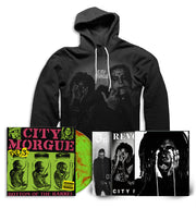 REVOLVER & INKED x CITY MORGUE "BOTTOM OF THE BARREL" BUNDLE W/ DOUBLE MAGAZINE SLIPCASE + LP + HOODIE - LTD. 100